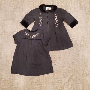 Little Bitty dress and coat set for baby girl 12 months